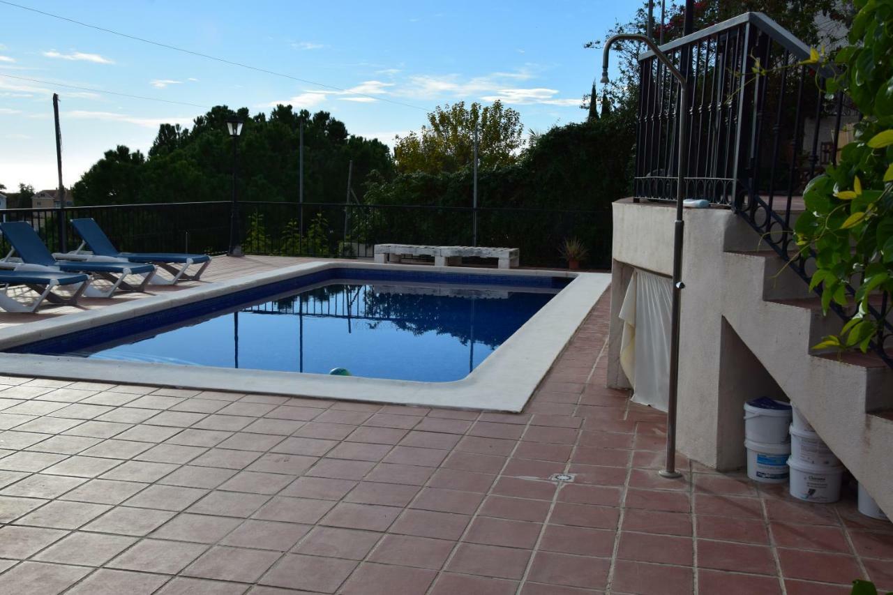Apartamento-Estudio En Villa Con Piscina Malaga Bagian luar foto